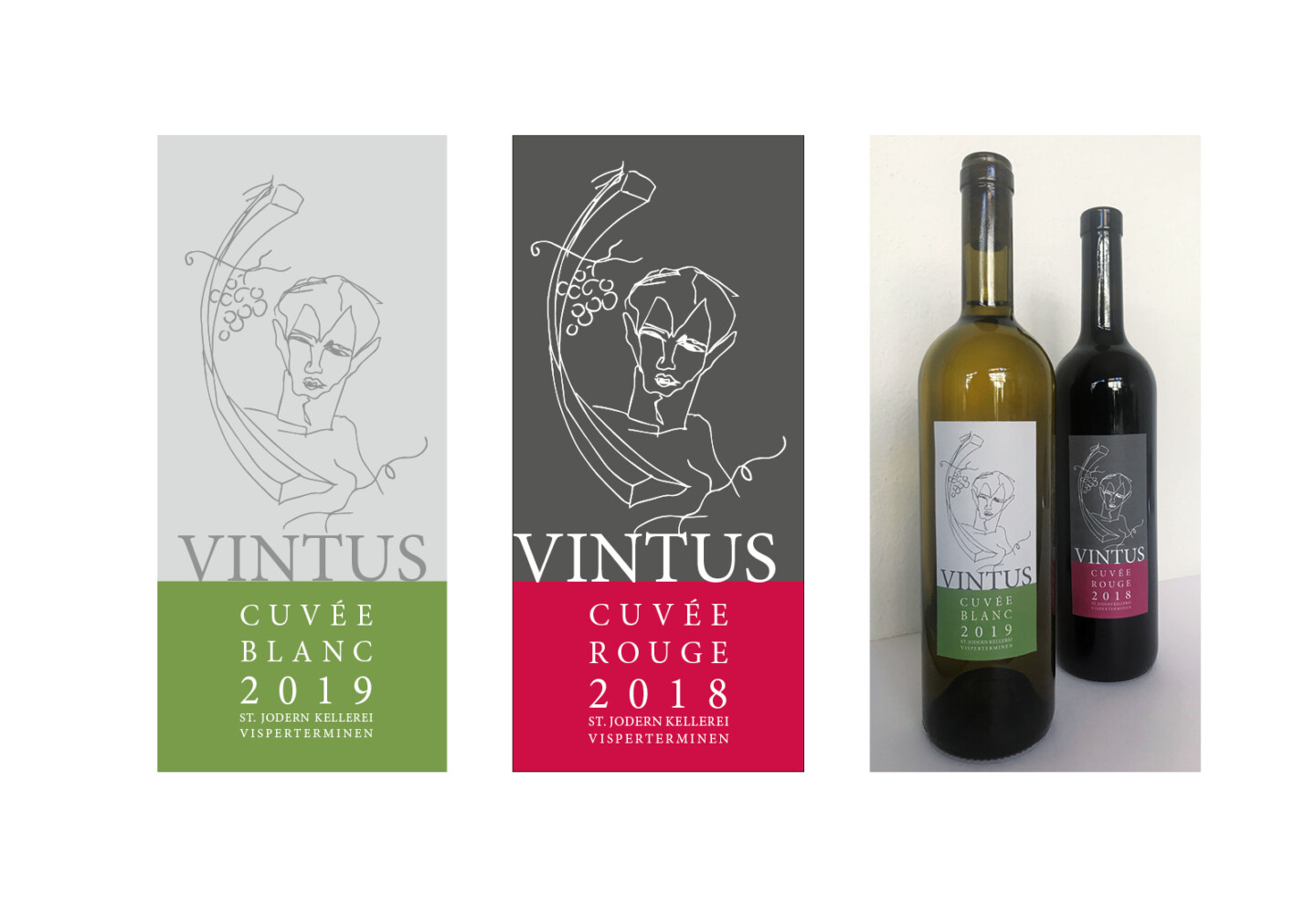 1000herz Artworks Luzern Franco Gritti Schubiweine Grafik Weinetikette Vintus B4